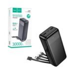Power Bank Hoco J163B Wonderful com 2USB+Cabo Type-C+Lightning 30000mAh Preto