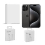 Apple iPhone 15 Pro 128GB Recondicionado Grau A+ 6,1" Titânio Preto